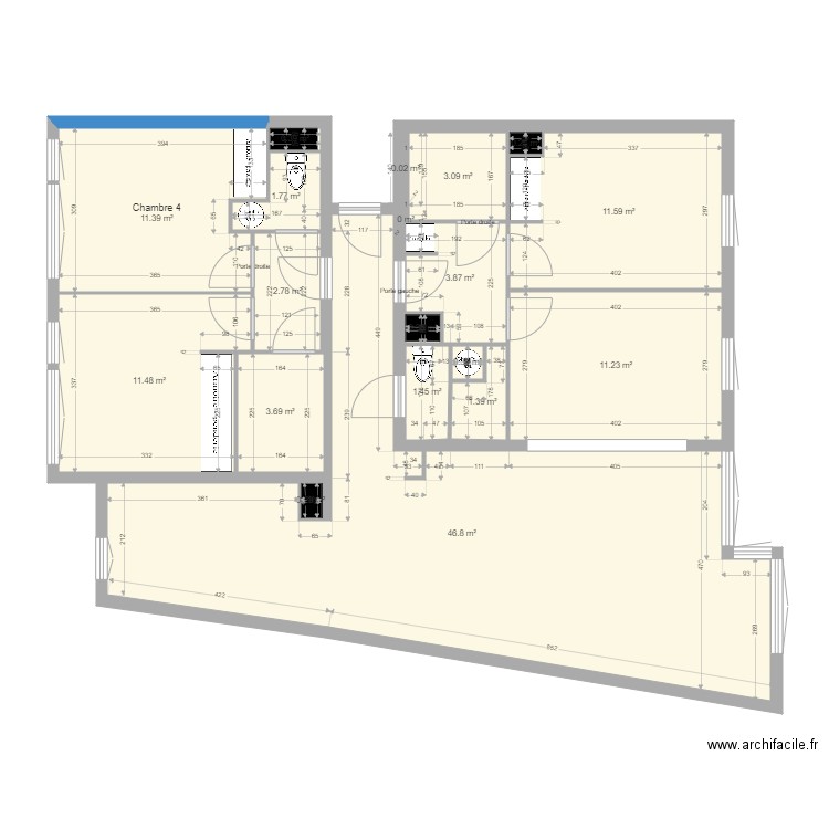plan ACTUEL Gutenberg mod jp. Plan de 19 pièces et 112 m2