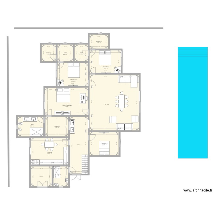 Nouvelle  maison Fès. Plan de 0 pièce et 0 m2