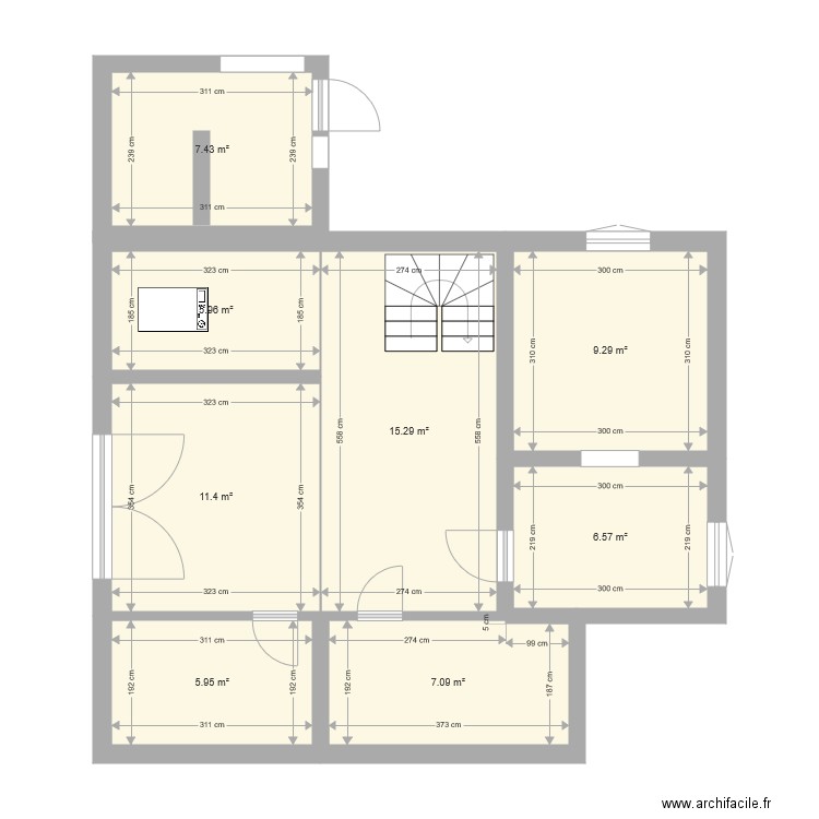 sous sol . Plan de 0 pièce et 0 m2