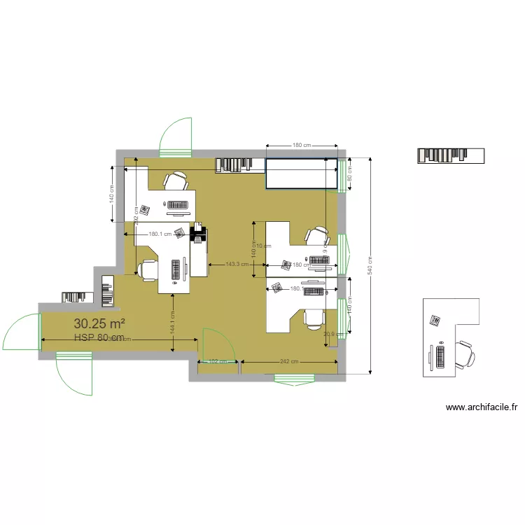 PLAN DE BUREAU. Plan de 