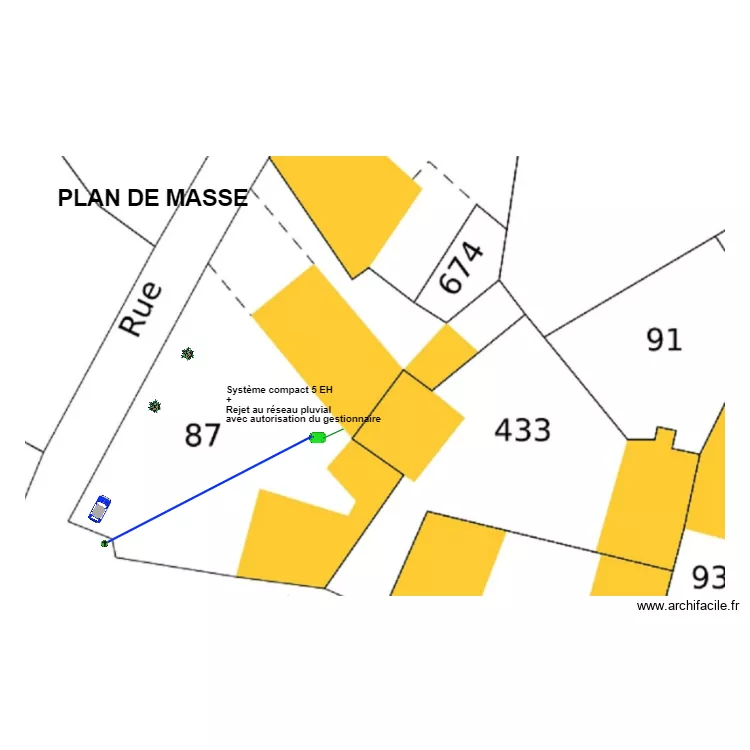 Baldacchino. Plan de 