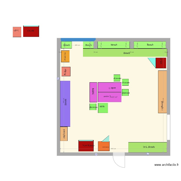 USP II. Plan de 0 pièce et 0 m2