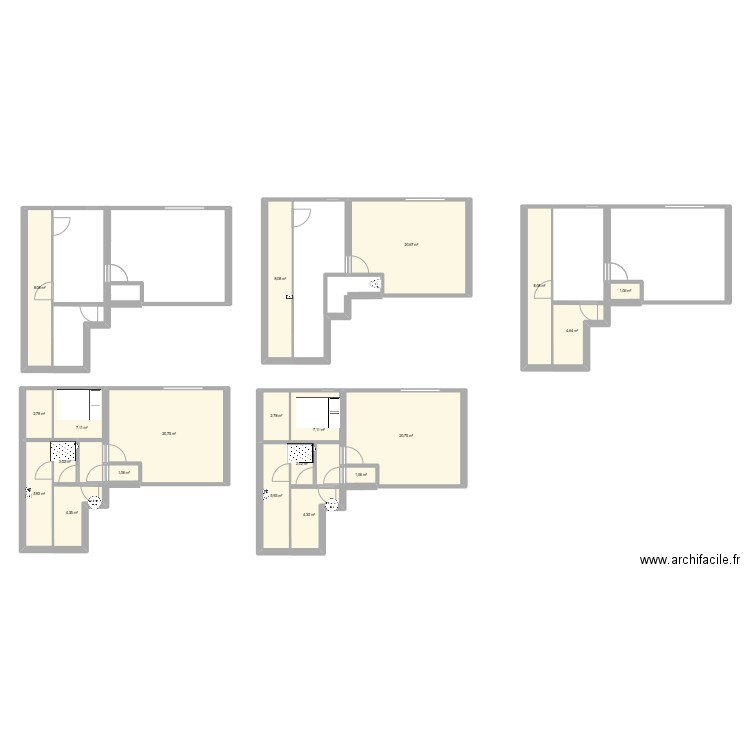 PLAN CONCRET AVANT GROS TRAVAUX. Plan de 0 pièce et 0 m2