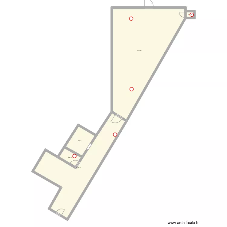 Airobio. Plan de 5  et 149 m²