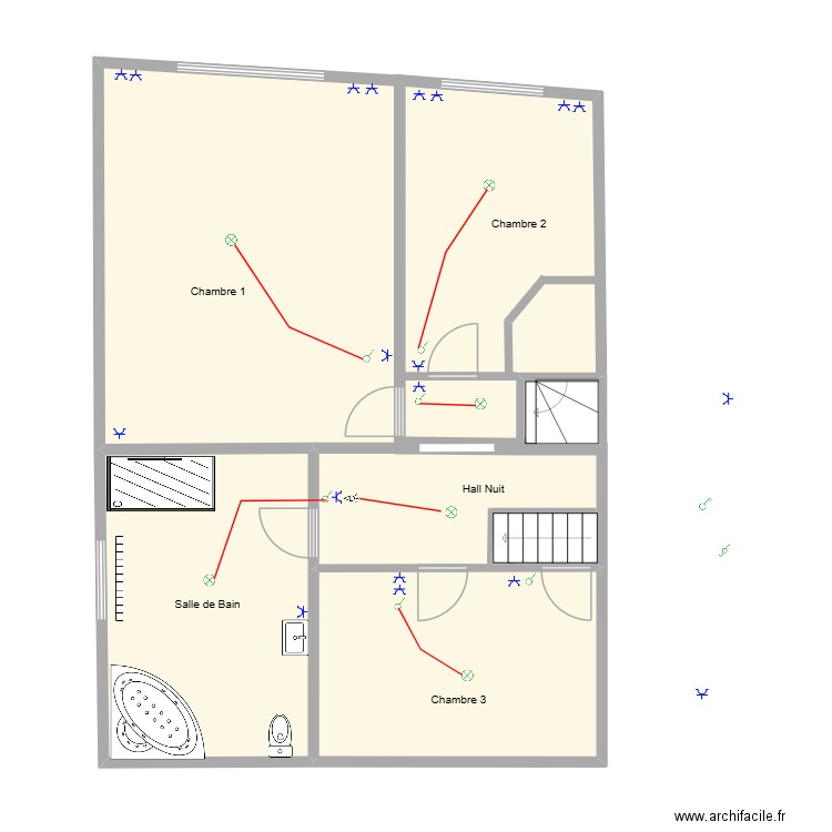 chemin de Beloeil 30 Etage. Plan de 6 pièces et 83 m2