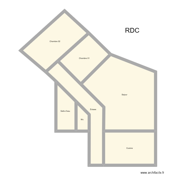 350602309. Plan de 7 pièces et 90 m2