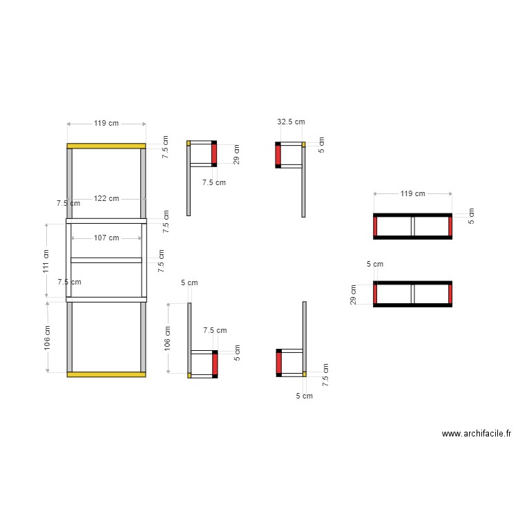plan rampe skate intérieur. Plan de 0 pièce et 0 m2