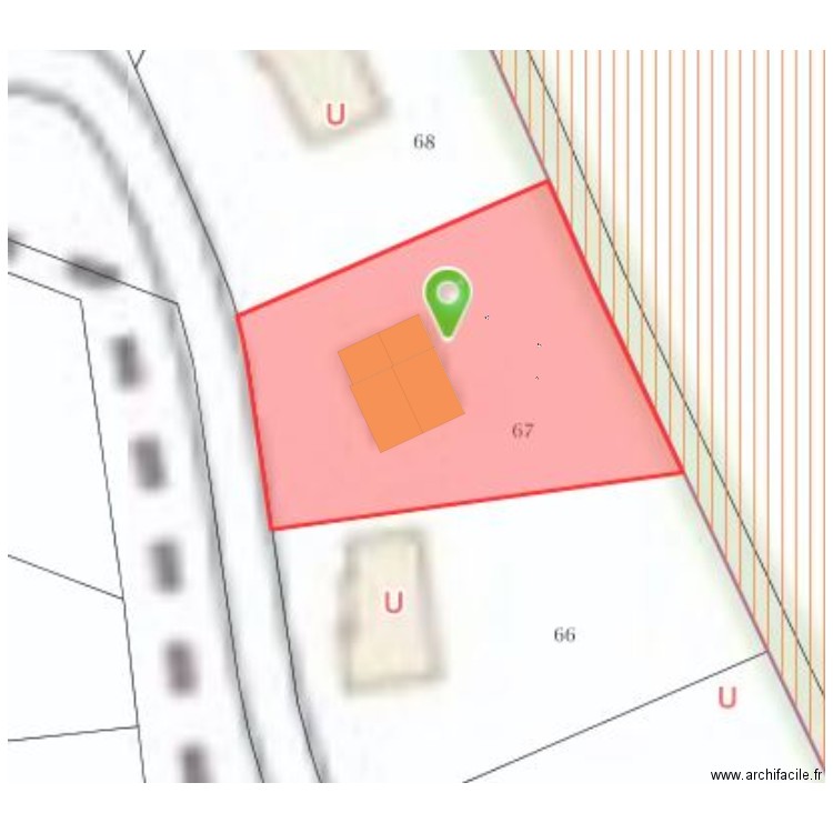 plan de masse robine. Plan de 0 pièce et 0 m2