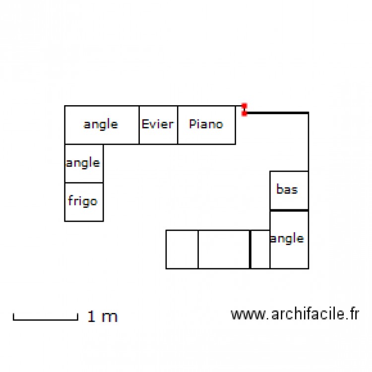 Cuisine treves. Plan de 0 pièce et 0 m2