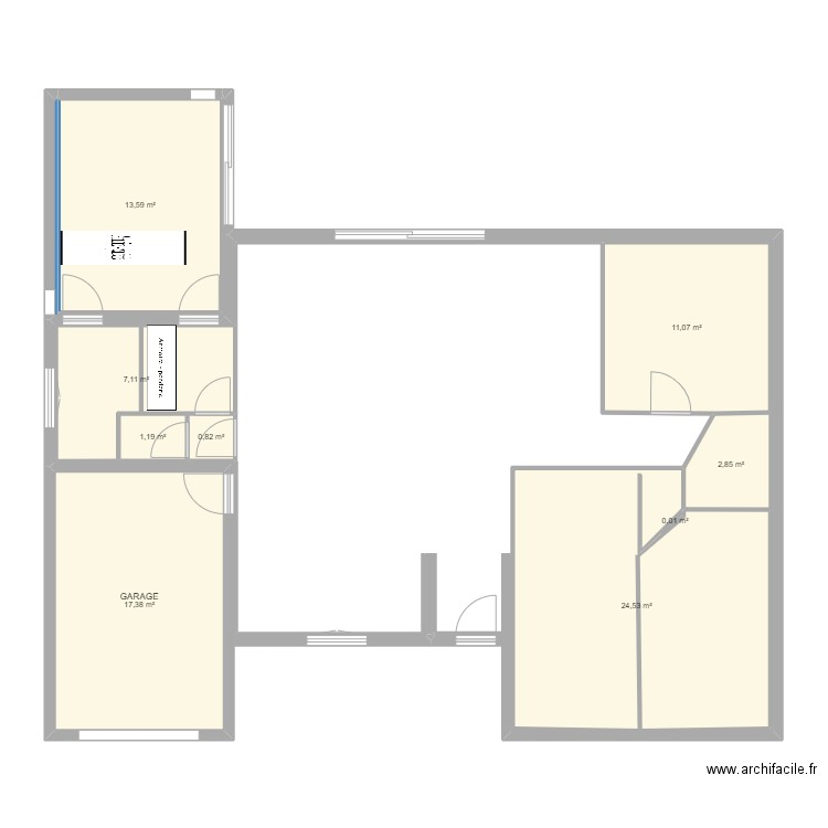 maison teyran lion avec agrandissement5. Plan de 10 pièces et 79 m2