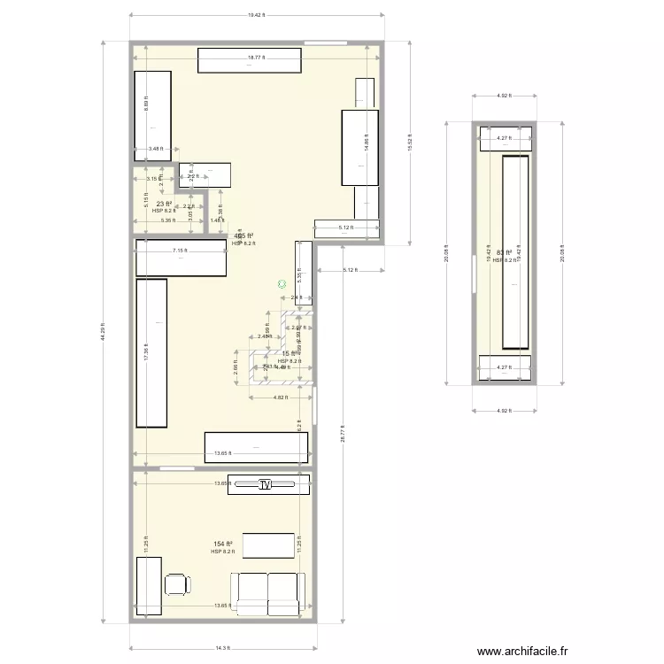 Office Basement2. Plan de 