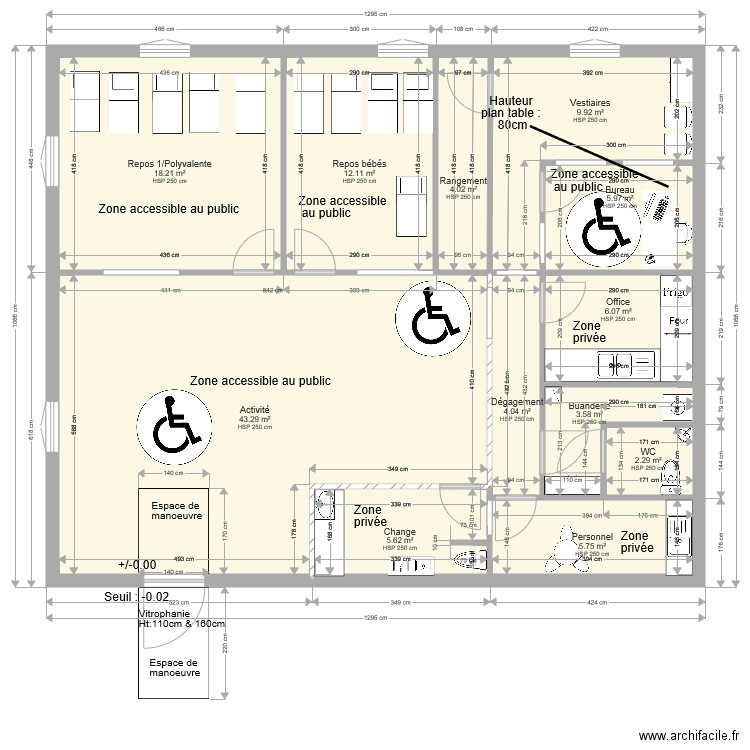 Plan GRABELS nord Montpellier CRECHE Vers4 200618 urba 1 ENTREE. Plan de 0 pièce et 0 m2