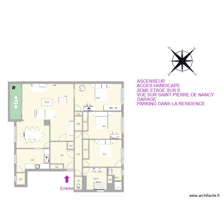 CATTIAUX BELLUT. Plan de 