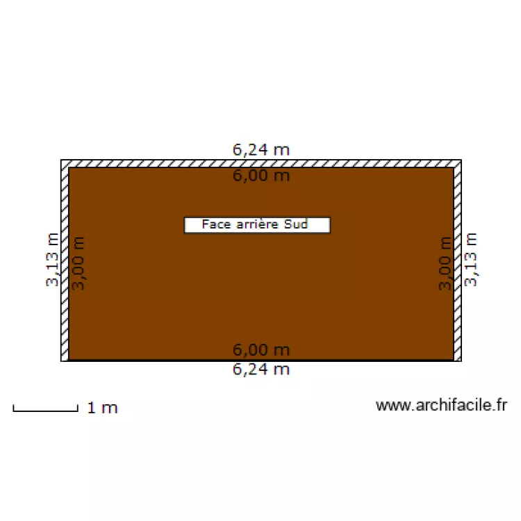 Abri de Jardin Face Sud.. Plan de 