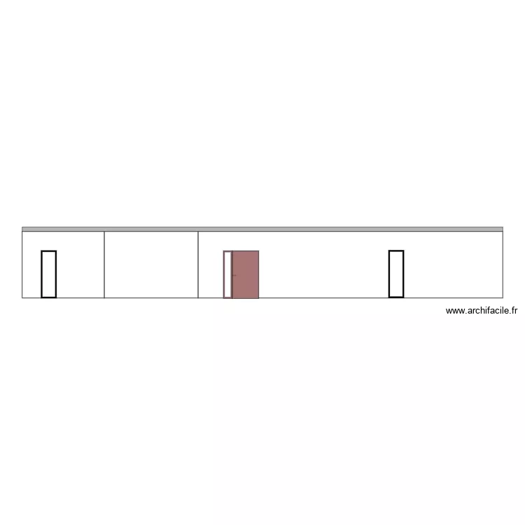 facade Nord . Plan de 