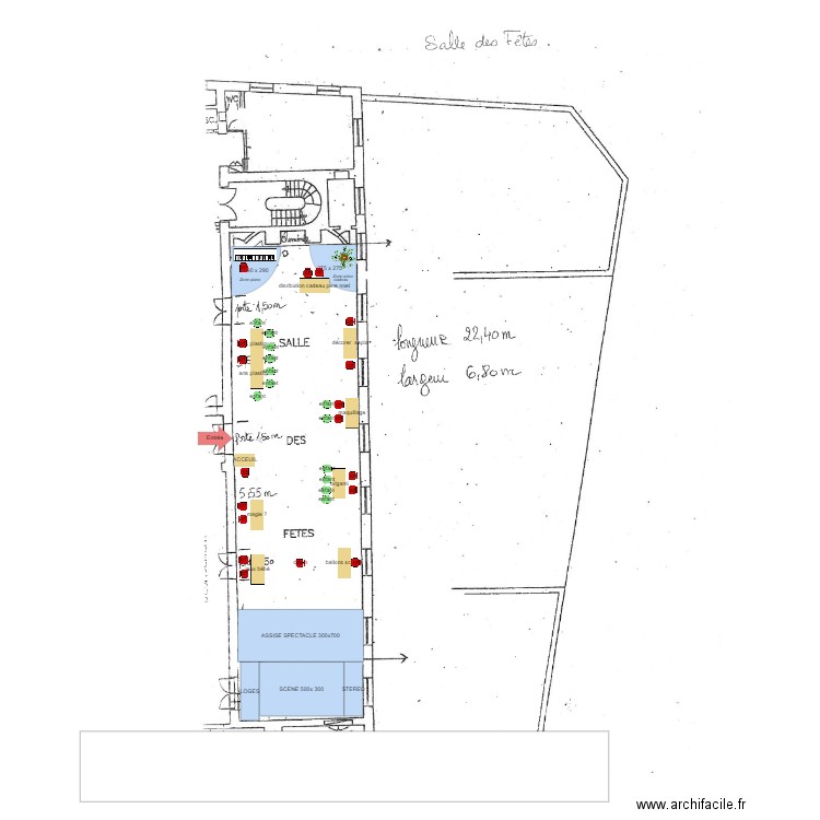 Salle Mairie v1 . Plan de 0 pièce et 0 m2