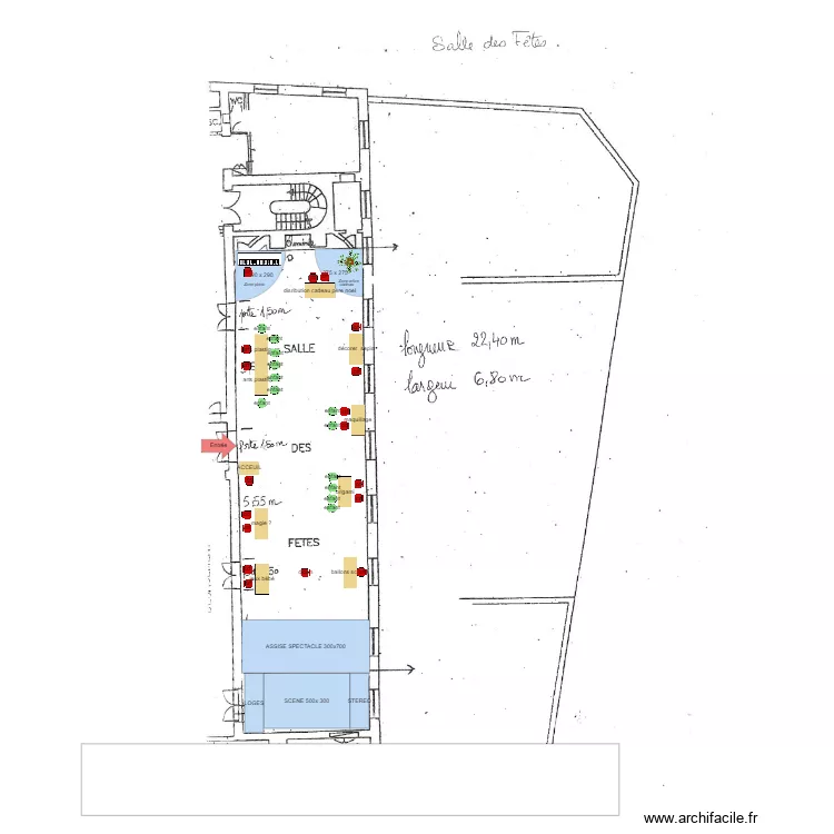 Salle Mairie v1 . Plan de 