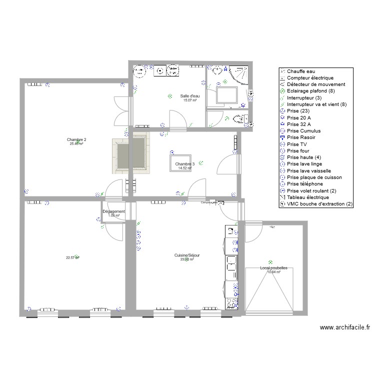 Immeuble pharmacie ST Christoly Appart 1 RDC V2 012021. Plan de 0 pièce et 0 m2