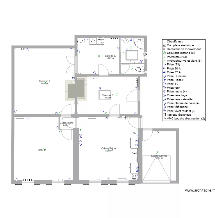 Immeuble pharmacie ST Christoly Appart 1 RDC V2 012021. Plan de 