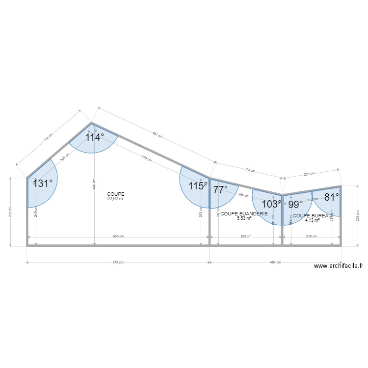 ML23017109 AALLAM. Plan de 3 pièces et 33 m2