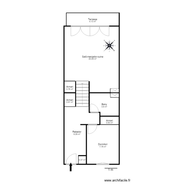 borda de l aguila. Plan de 0 pièce et 0 m2