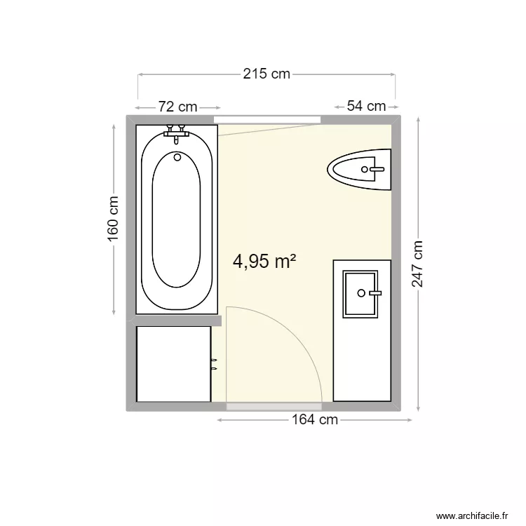 BARRETEAU PLAN EXISTANT. Plan de 