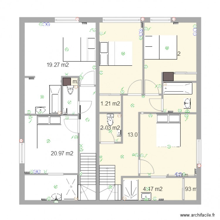 Plan. Plan de 0 pièce et 0 m2