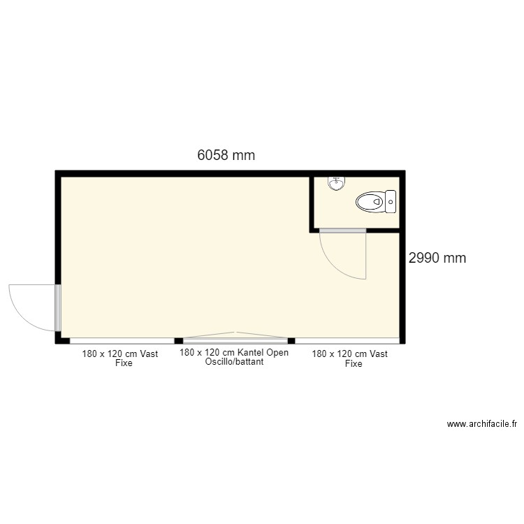 D Haenens A. Plan de 0 pièce et 0 m2