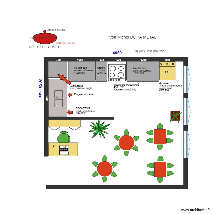 PAPILLONS B Projet DORA. Plan de 0 pièce et 0 m2