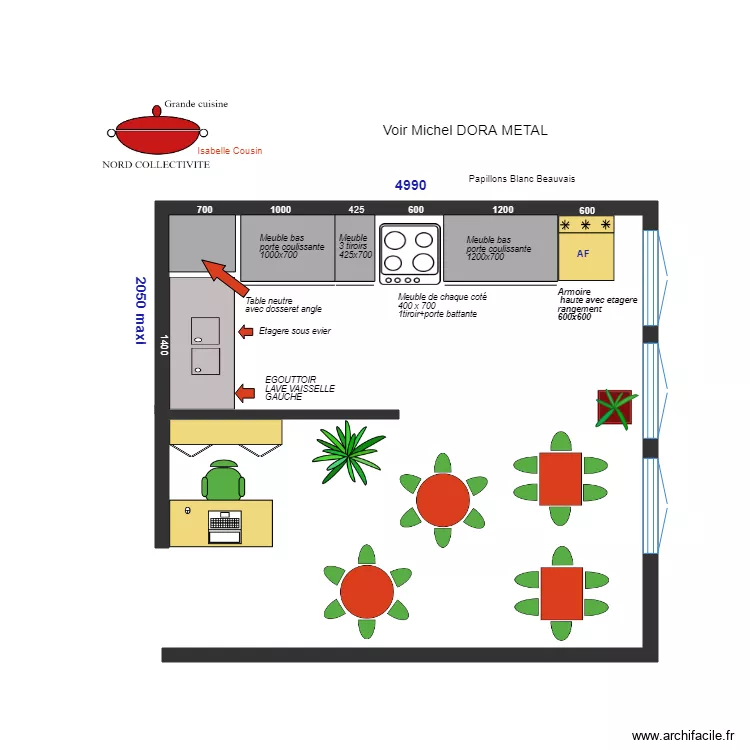PAPILLONS B Projet DORA. Plan de 