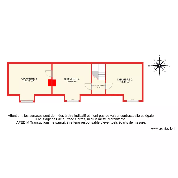 BI 7161 ETAGE. Plan de 