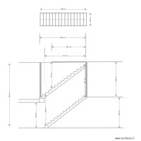 plan double escalier