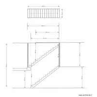 plan double escalier