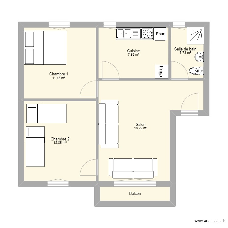 CAF13 3781. Plan de 0 pièce et 0 m2