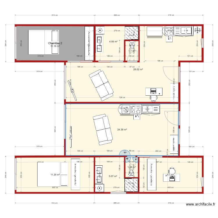 Maison Habitation ST CLAIR 3 Définitif. Plan de 0 pièce et 0 m2