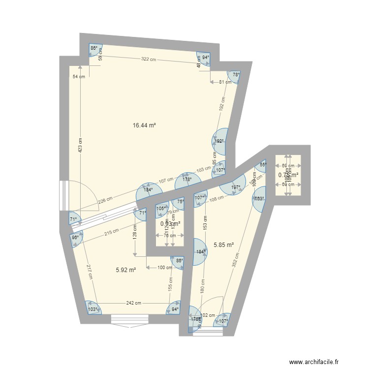 appart rdc. Plan de 0 pièce et 0 m2