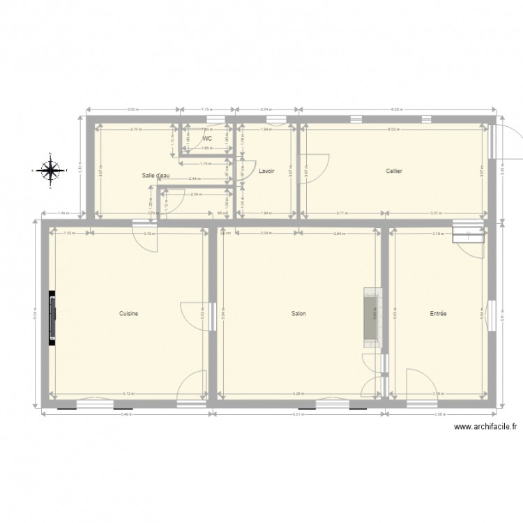 Maison du Gault du Perche RDCH avec ouvertures. Plan de 0 pièce et 0 m2
