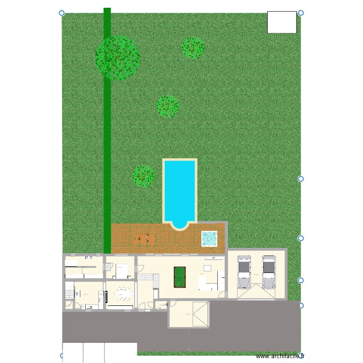 Maison Nath plus Annex 2. Plan de 15 pièces et 263 m2