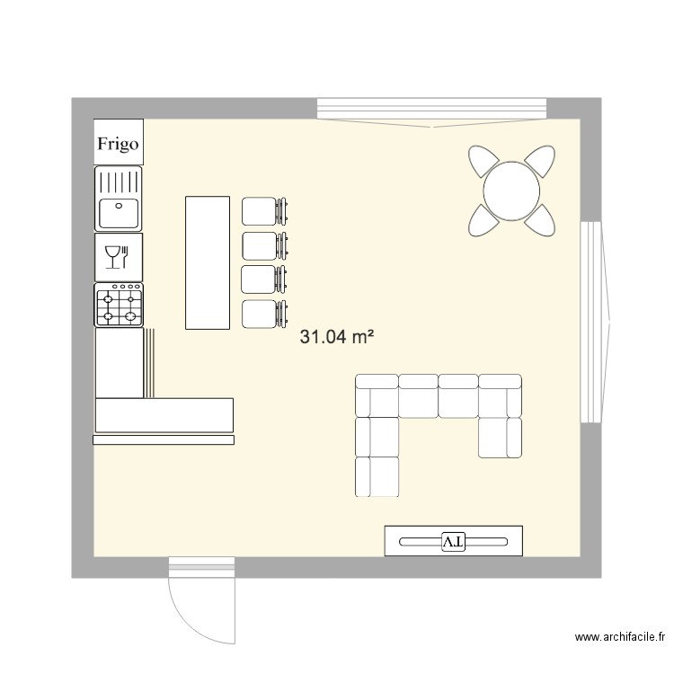 CUISINE DOMAINE DU LAC. Plan de 0 pièce et 0 m2