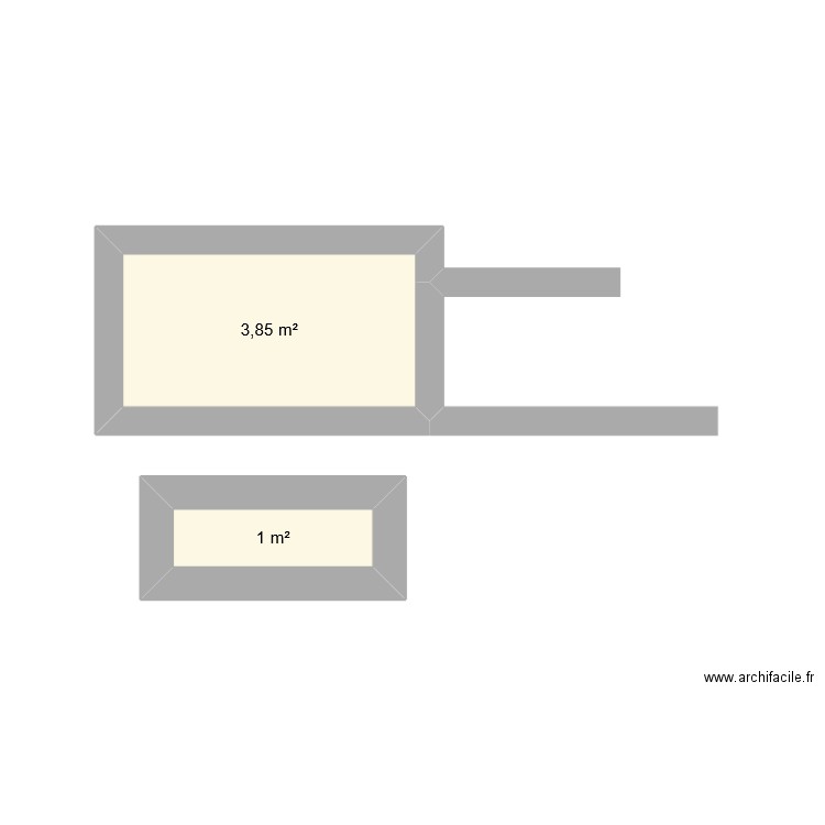 planbidon 1. Plan de 2 pièces et 5 m2