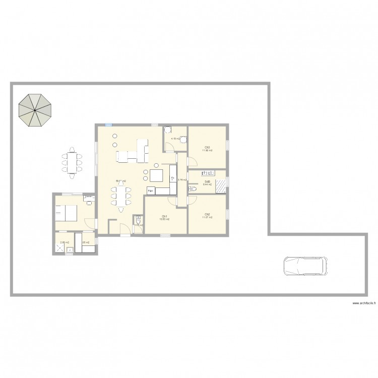 Version Hortense Bis. Plan de 0 pièce et 0 m2