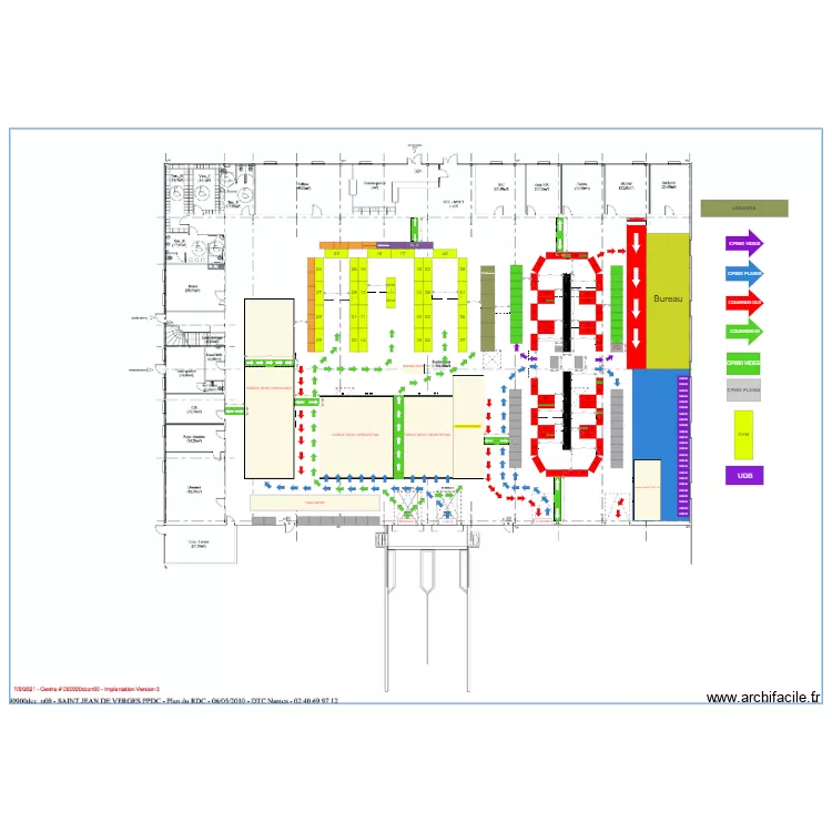 Chantier colis V2 . Plan de 