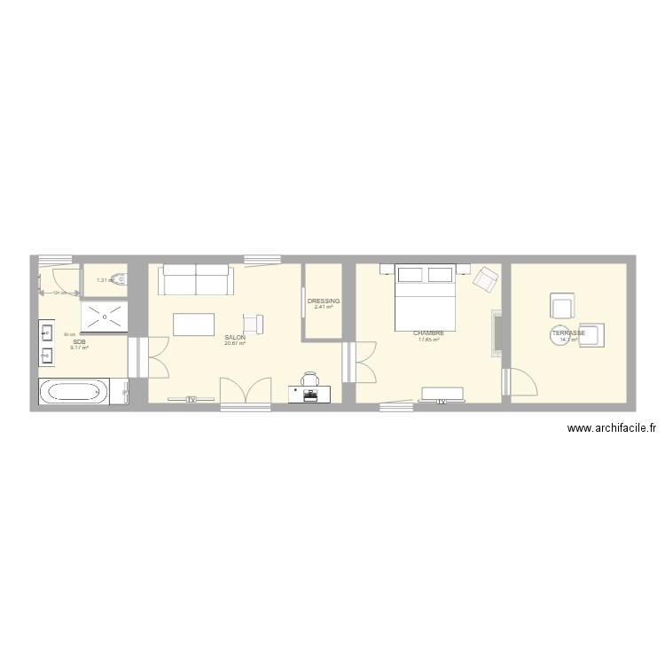 Suite Louis Victorienne. Plan de 0 pièce et 0 m2