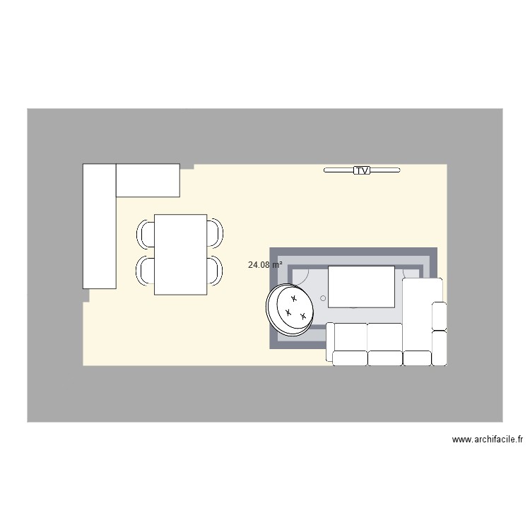 Projet appart. Plan de 0 pièce et 0 m2