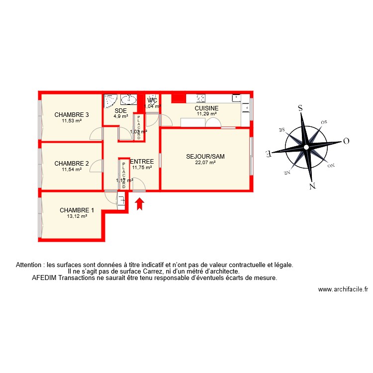 BI 6458 . Plan de 0 pièce et 0 m2