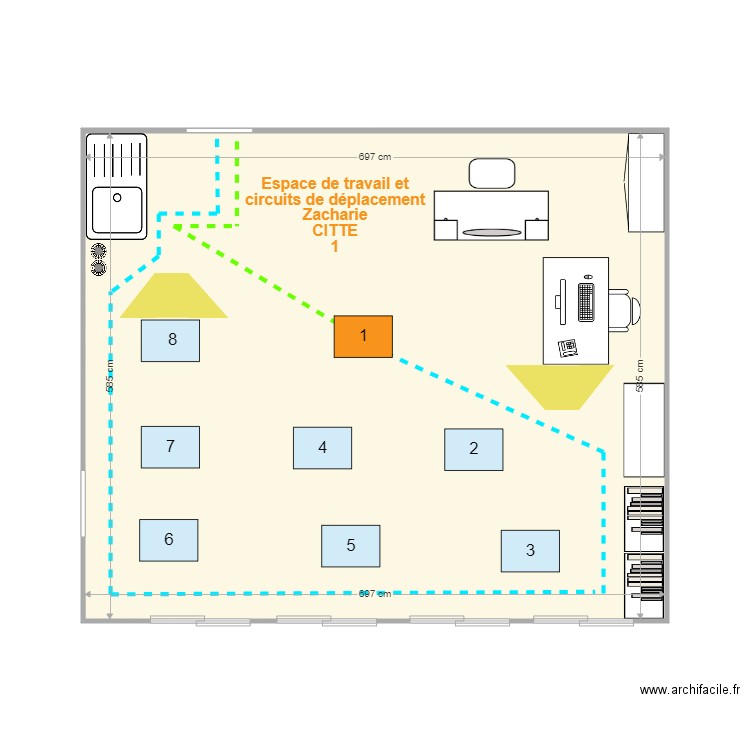 SEGPA 1 trajet élève1. Plan de 0 pièce et 0 m2