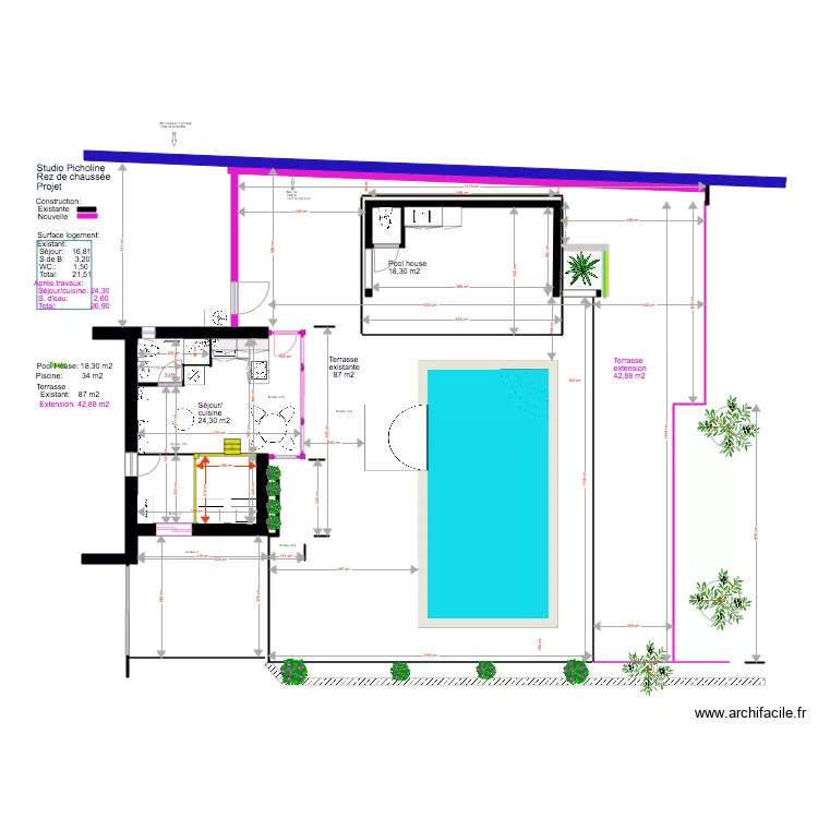 Studio Picholine Projet  07 18 3 mezza. Plan de 