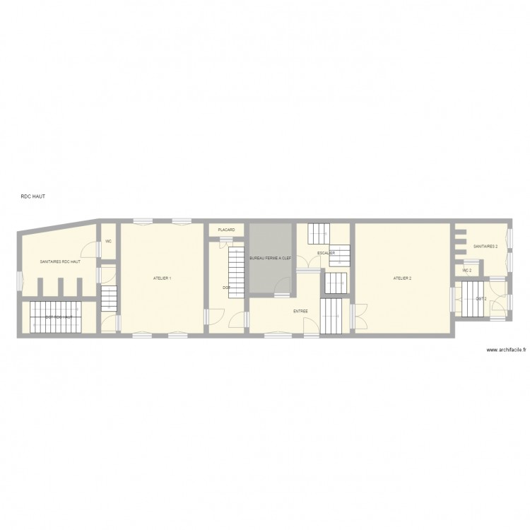 RDC HAUT BENEVENT L ABBAYE. Plan de 0 pièce et 0 m2