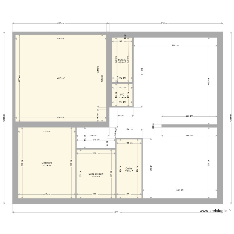 Rez de chaussé 2. Plan de 0 pièce et 0 m2