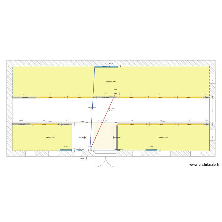 Bergerie - Aménagement. Plan de 1 pièce et 184 m2